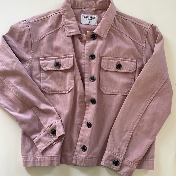 Velvet Heart Jackets & Blazers - Pink Denim Jacket